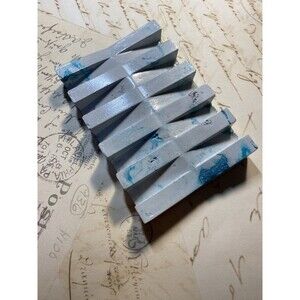 Handmade Soap Dish Cement Soap Holder Self Draining Bathroom Kitchen Teal Swirl